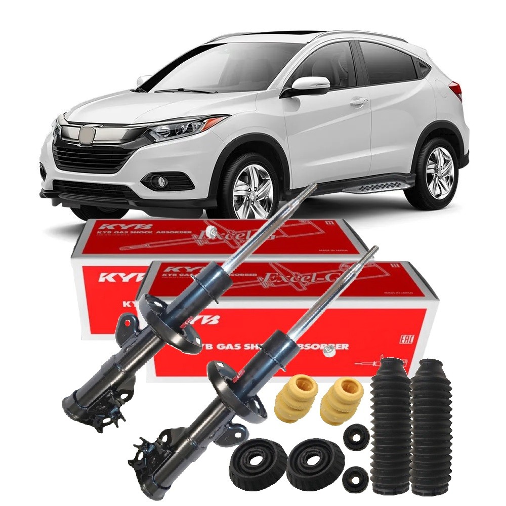 PAR AMORTECEDORES DIANTEIRO HONDA HRV 2015 ATÉ 2021 C/ KITS PAR AMORTECEDORES DIANTEIRO HONDA HRV 2015 ATÉ 2021 C/ KITS