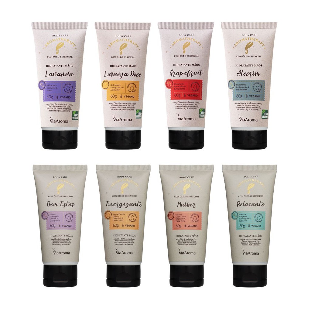 Hidratante Para Mãos Aromatherapy Via Aroma – 60 g Hidratante Para Mãos Aromatherapy Via Aroma – 60 g