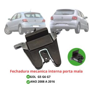 Fechadura Mecânica Tampa Traseira Porta Mala Gol G5 G6 G7 G8 - Oferta na Shopee