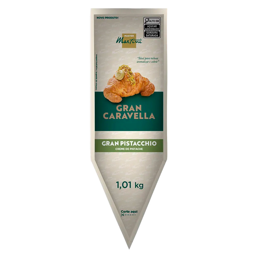 Bisnaga Creme Pistache Caravella Gran Pistacchio 1,01Kg Master Martini Bisnaga Creme Pistache Caravella Gran Pistacchio 1,01Kg Master Martini