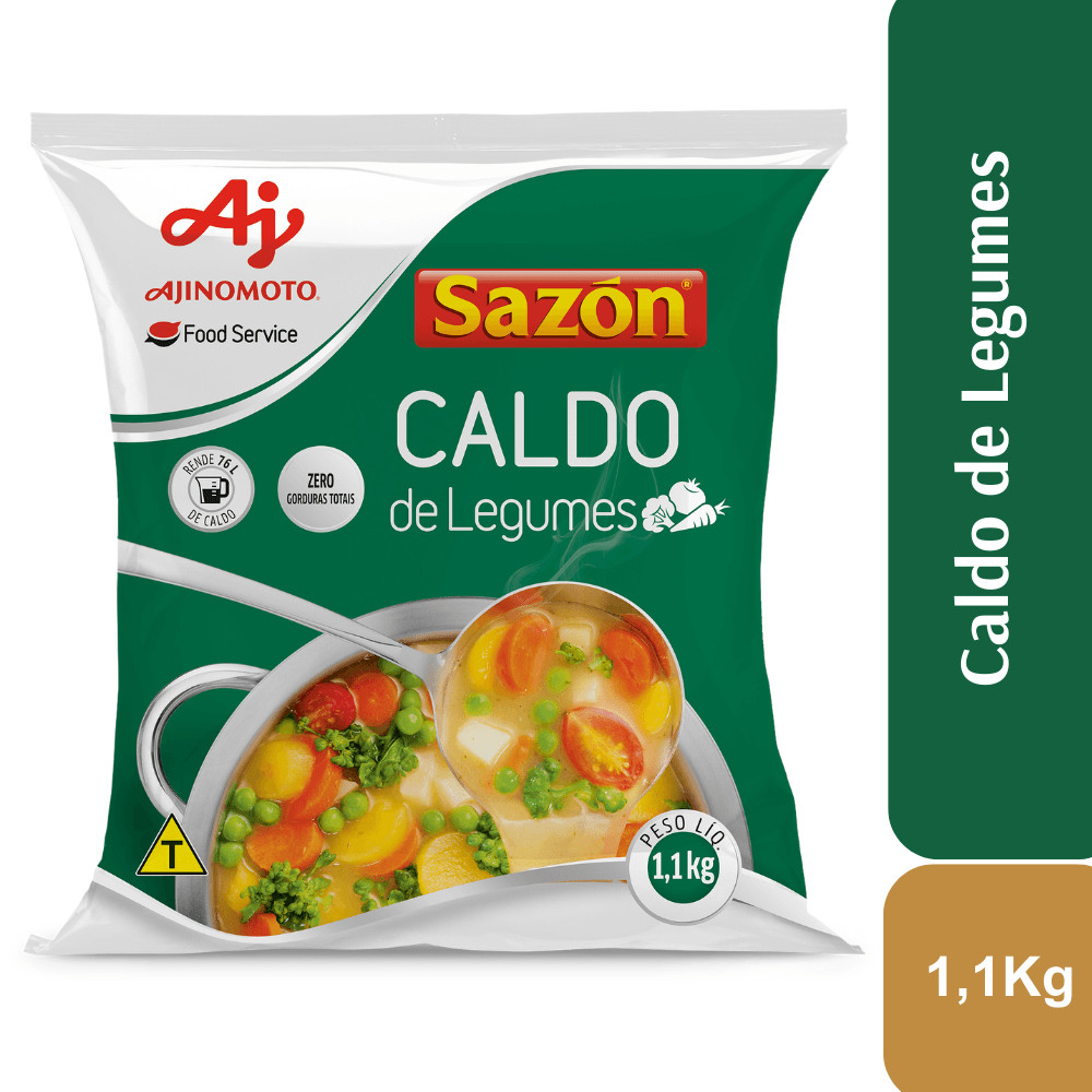 Caldo em pó SAZÓN® Sabor Legumes 1,1KG Caldo em pó SAZÓN® Sabor Legumes 1,1KG