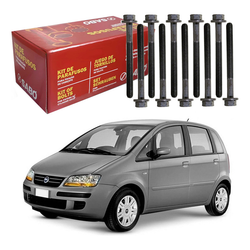 Jogo Parafuso Cabeçote Sabó Fiat Idea 1.4 8v 2006 A 2010 Jogo Parafuso Cabeçote Sabó Fiat Idea 1.4 8v 2006 A 2010