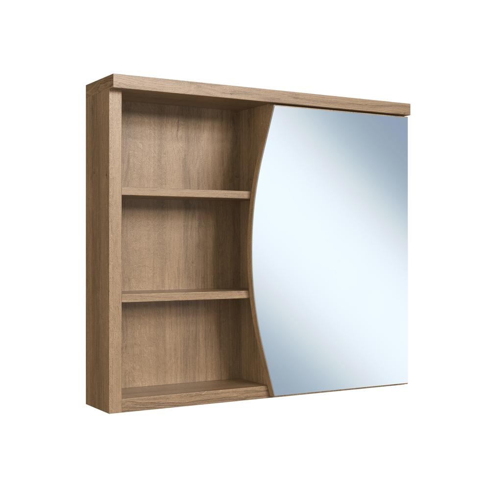 Armário Espelheira para Banheiro 1 Porta 2 Prateleiras Mel Laura ES9680 – Faema Móveis Armário Espelheira para Banheiro 1 Porta 2 Prateleiras Mel Laura ES9680 – Faema Móveis