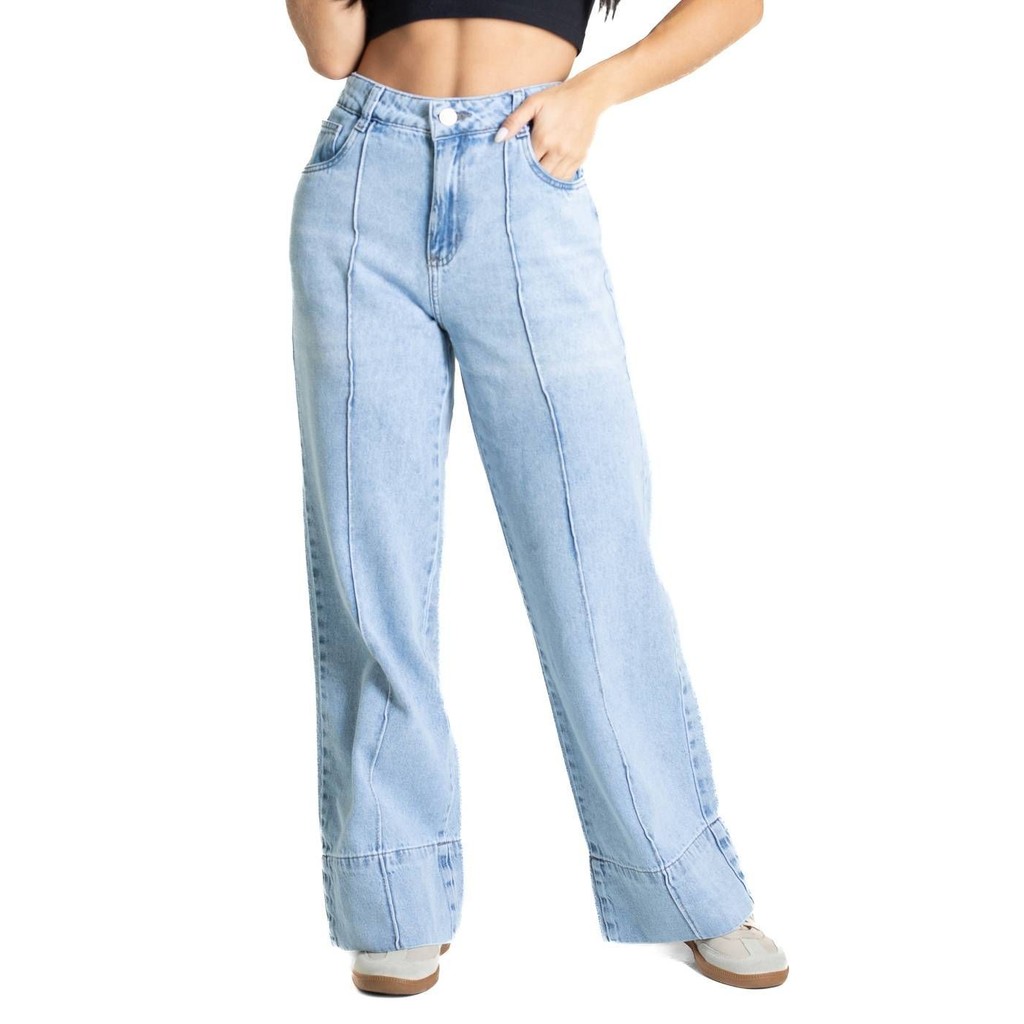 Calça Jeans Sawary Wide Leg Petit – 280891 Calça Jeans Sawary Wide Leg Petit – 280891