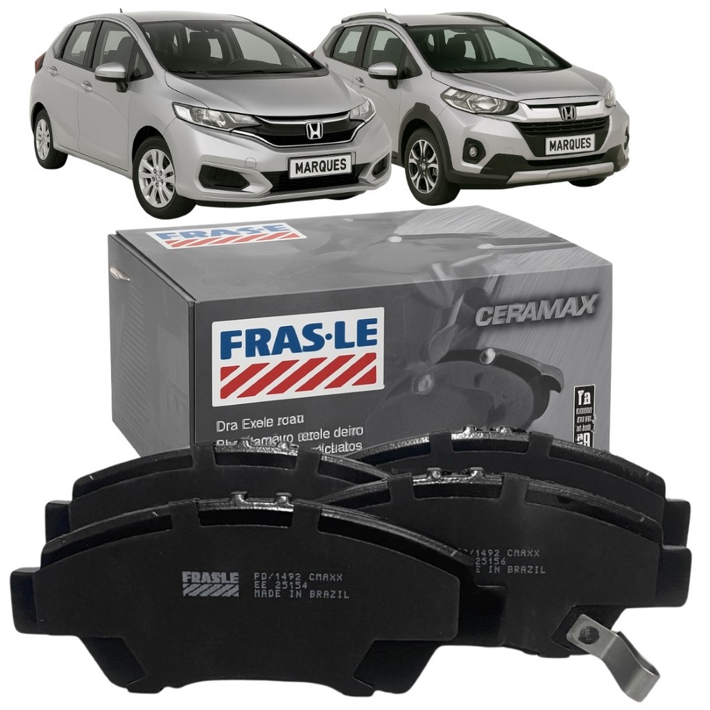 Pastilha De Freio Dianteira Cerâmica Honda Fit City Wr-v Pastilha De Freio Dianteira Cerâmica Honda Fit City Wr-v
