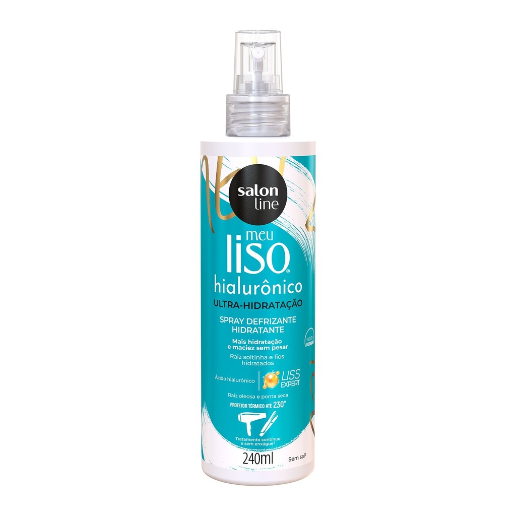 Spray Defrizante Protetor Térmico Meu Liso Hialurônico 240ml Spray Defrizante Protetor Térmico Meu Liso Hialurônico 240ml