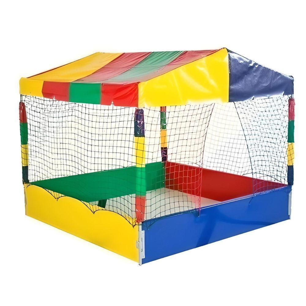 Piscina De Bolinhas Quadrada 1,50m Infantil Média Nacional Colorida Piscina De Bolinhas Quadrada 1,50m Infantil Média Nacional Colorida