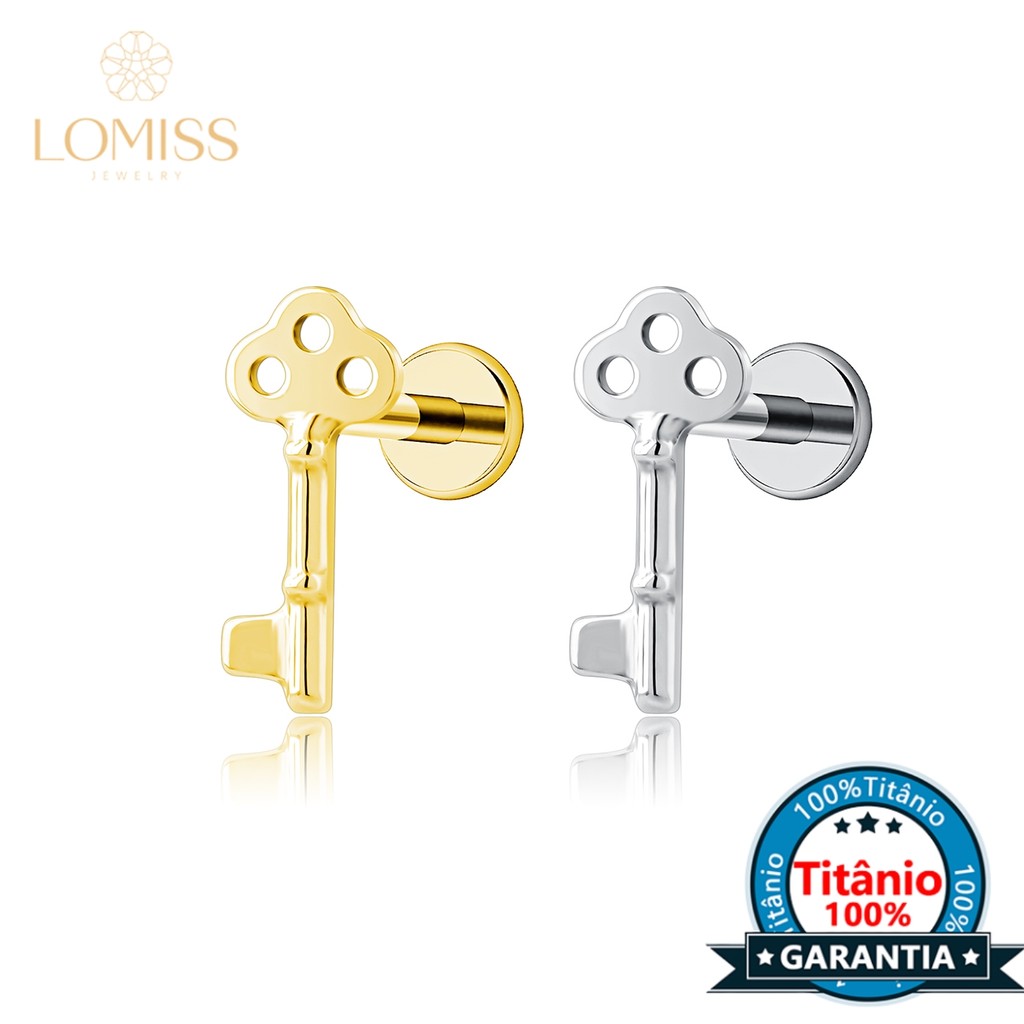 Piercing Helix Labret Orelha Titânio Chave Piercing Para Lábio Cartilagem Tragus Conch Piercing Helix Labret Orelha Titânio Chave Piercing Para Lábio Cartilagem Tragus Conch