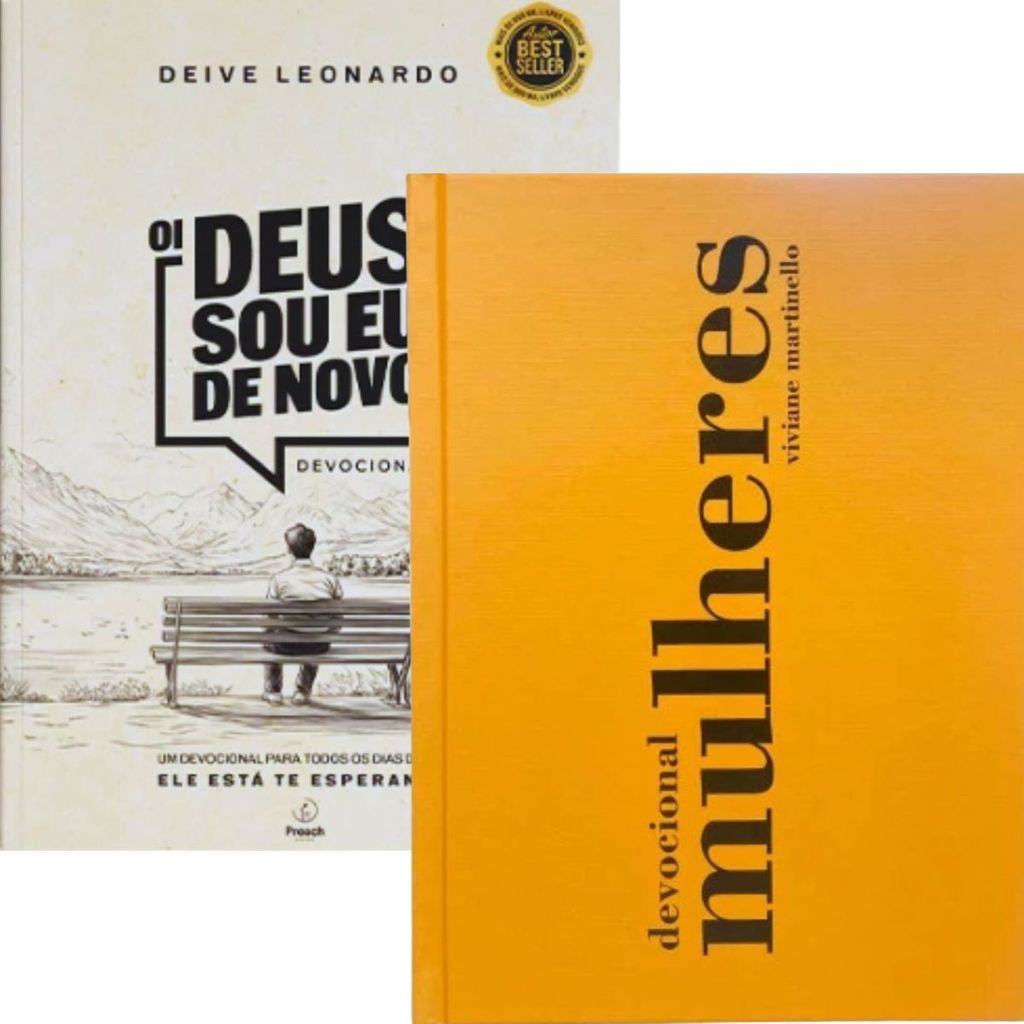 Kit 2 Livros | Oi Deus, Sou Eu de Novo – Deive Leonardo + Devocional Mulheres 2026 | 365 Dias – Viviane Martinello Kit 2 Livros | Oi Deus, Sou Eu de Novo – Deive Leonardo + Devocional Mulheres 2026 | 365 Dias – Viviane Martinello