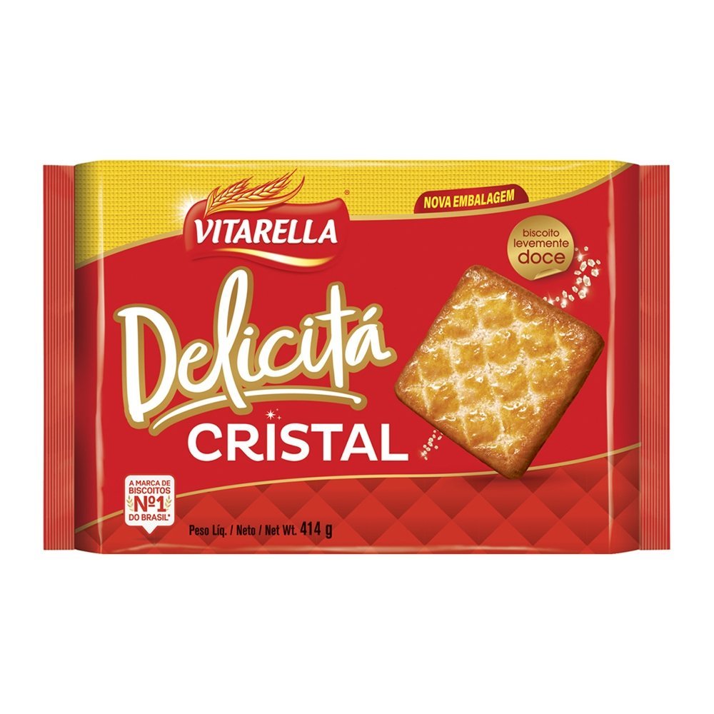 Biscoito Vitarella Delicita Cristal 414g – Embalagem com 24 Unidades Biscoito Vitarella Delicita Cristal 414g – Embalagem com 24 Unidades