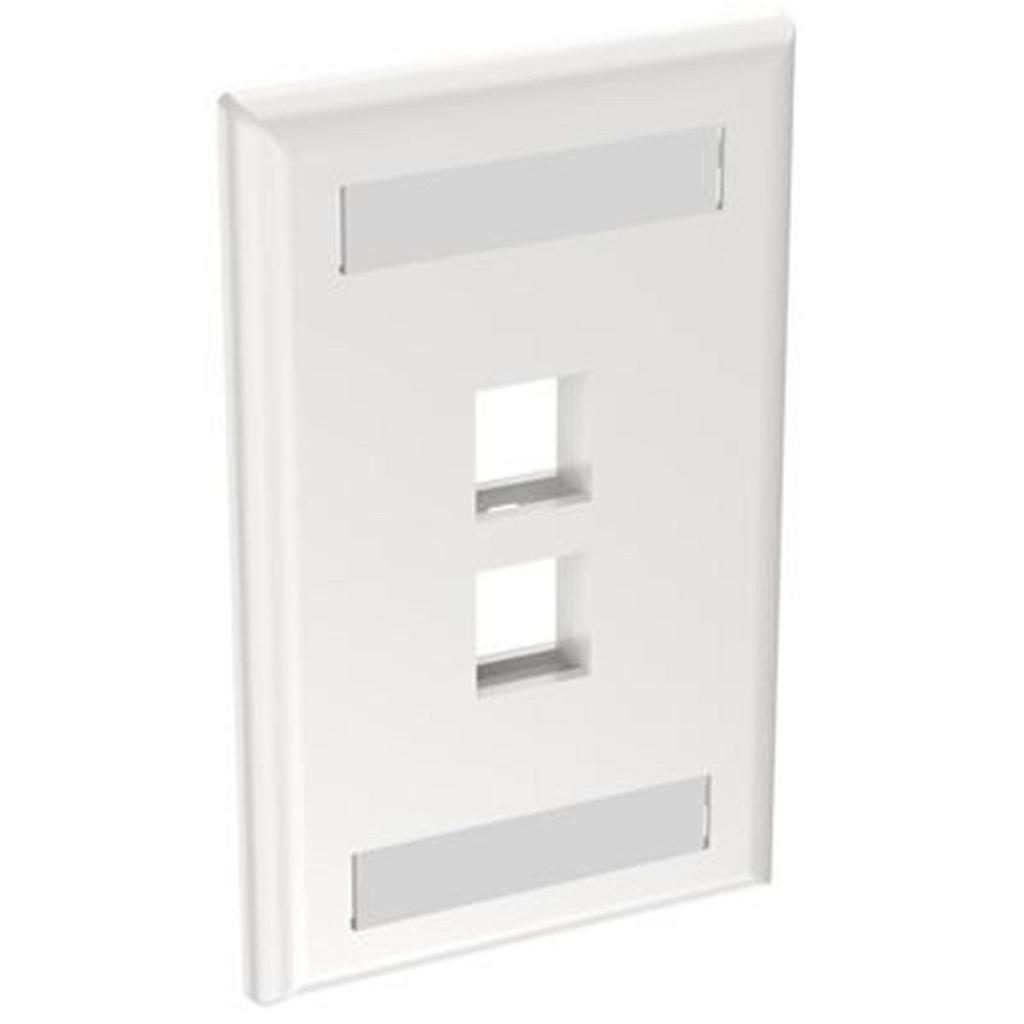 Espelho 4×2 2 Portas Keystone RJ45 Rede Lan – NK2FWH Espelho 4×2 2 Portas Keystone RJ45 Rede Lan – NK2FWH