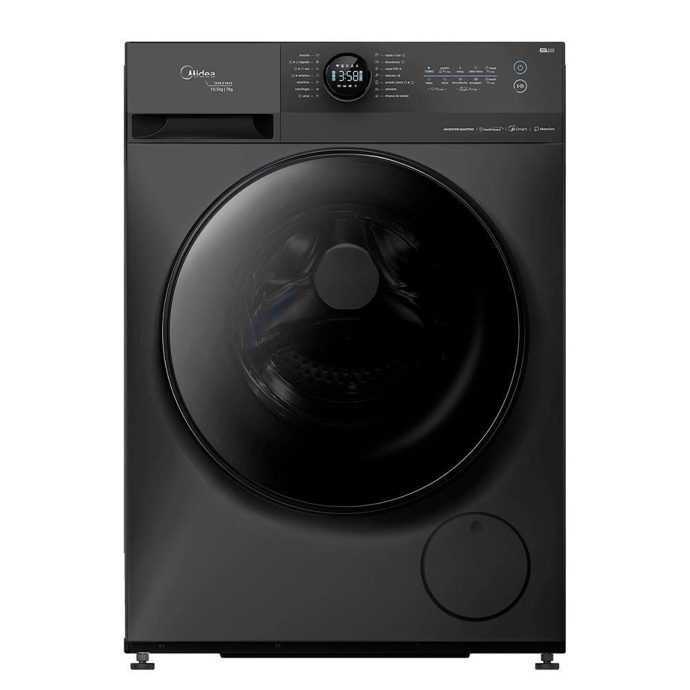 Lava e Seca 10,5kg Midea HealthGuard Titanium Conectada MF200D105WB/GK-02 220V Lava e Seca 10,5kg Midea HealthGuard Titanium Conectada MF200D105WB/GK-02 220V