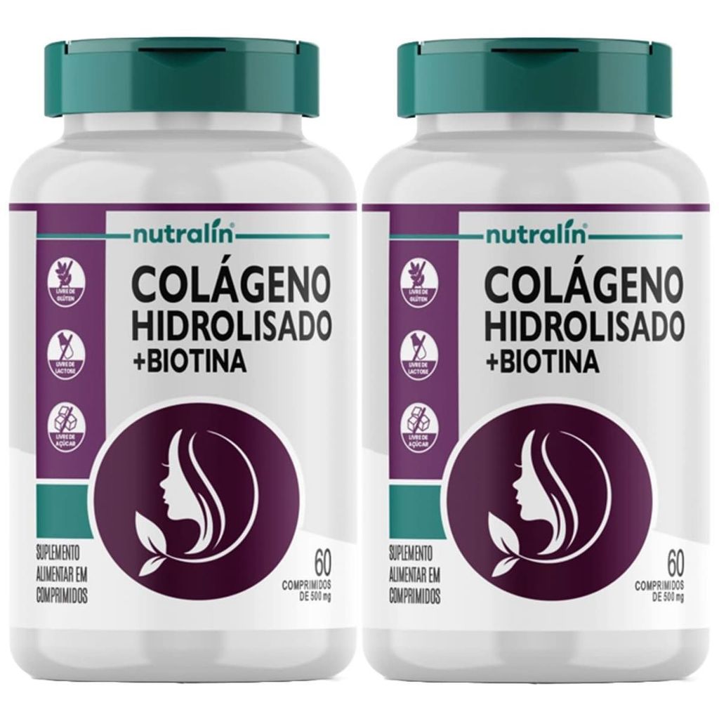 Kit 2X Colágeno Hidrolisado + Biotina – 60 Comprimidos – Nutralin Kit 2X Colágeno Hidrolisado + Biotina – 60 Comprimidos – Nutralin