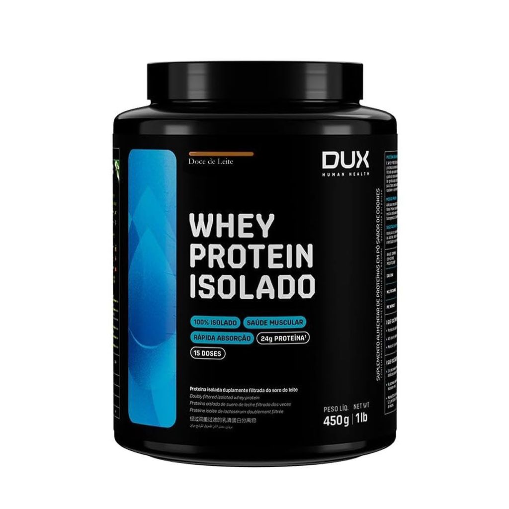 Whey Protein Isolado – 450g Doce de Leite – Dux Nutrition Whey Protein Isolado – 450g Doce de Leite – Dux Nutrition