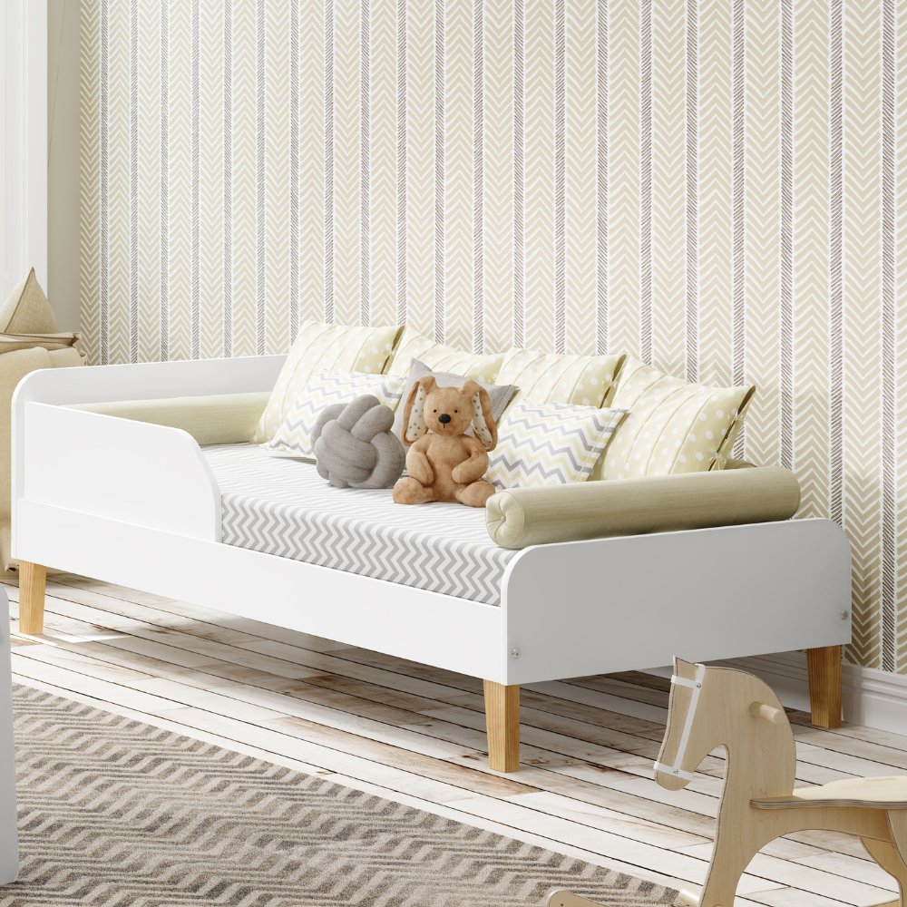 Mini Cama Infantil Montessori Branco Mini Cama Infantil Montessori Branco