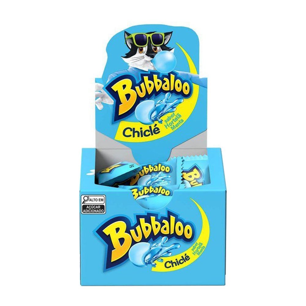 Chiclete Bubbaloo Hortelã e Menta – Caixa com 60 Unidades Chiclete Bubbaloo Hortelã e Menta – Caixa com 60 Unidades