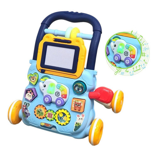 Andador Didático Importway Azul Brinquedo Musical Educativo para Desenvolvimento Infantil Andador Didático Importway Azul Brinquedo Musical Educativo para Desenvolvimento Infantil