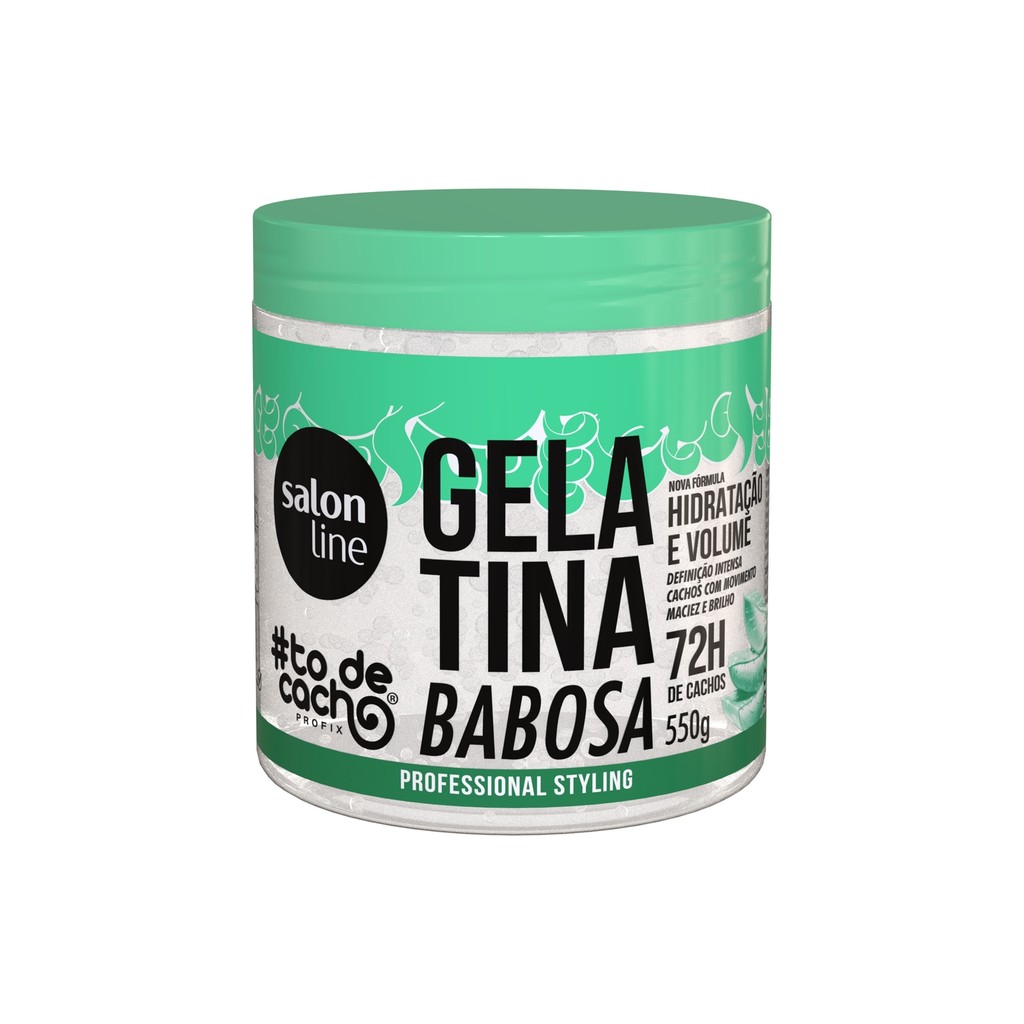 Gelatina Babosa #todecacho Volume e Hidratação Salon Line 550g Gelatina Babosa #todecacho Volume e Hidratação Salon Line 550g