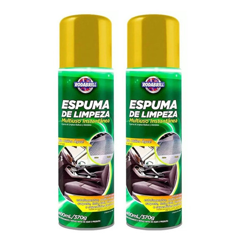 Kit 2x Espuma Magica Limpeza Multiuso A Seco Lava Seco Carro – Rodabrill