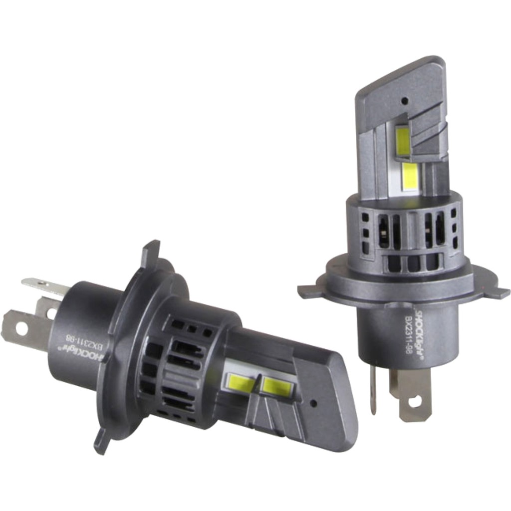 Par Lâmpada LED Shocklight Nano Farol S14X H4 H19 6500K 5000Lm 12V 22W Luz Branco Frio Farolete Par Lâmpada LED Shocklight Nano Farol S14X H4 H19 6500K 5000Lm 12V 22W Luz Branco Frio Farolete
