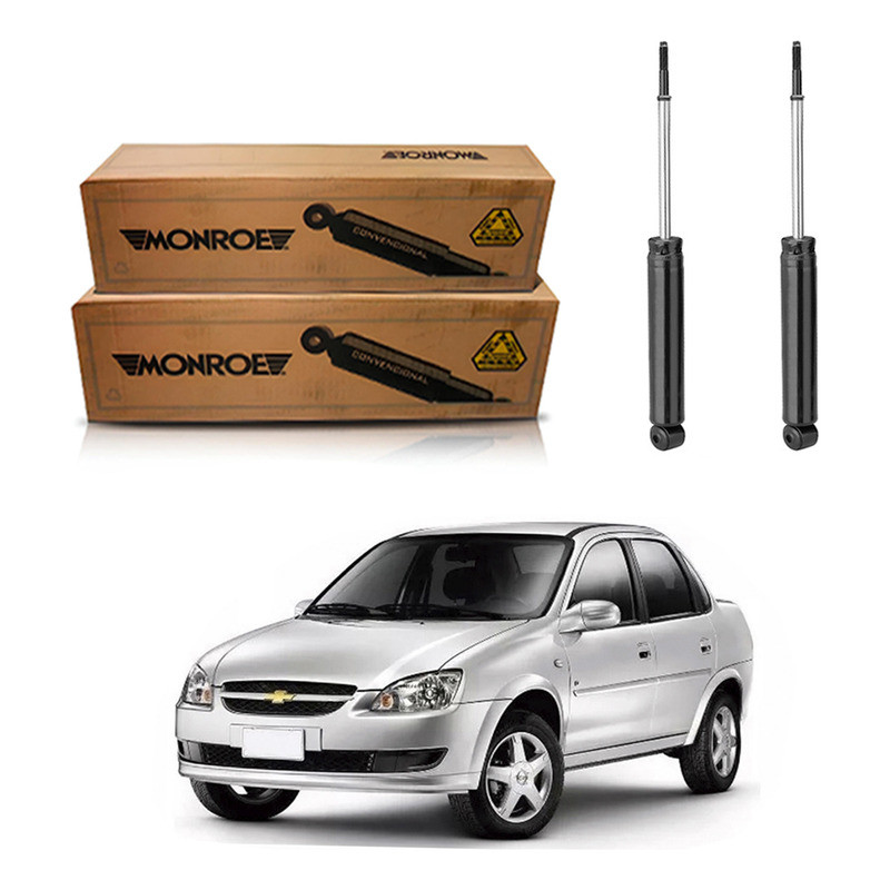 Par Amortecedor Traseiro Corsa Classic 1.0 2010 A 2016 Par Amortecedor Traseiro Corsa Classic 1.0 2010 A 2016