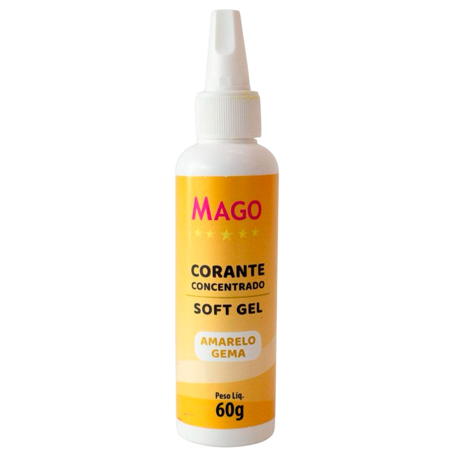 Corante Soft Gel Amarelo Gema 60g Mago Corante Soft Gel Amarelo Gema 60g Mago