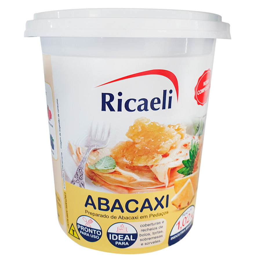 Preparado de Abacaxi 1,02kg RICAELI Preparado de Abacaxi 1,02kg RICAELI