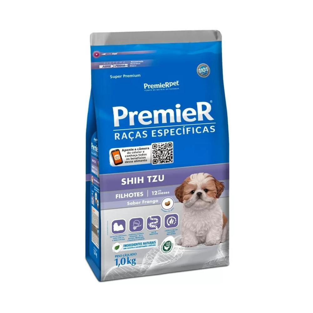 Ração para Raças Específicas Cães Filhotes Shih Tzu Frango 1Kg Premier Ração para Raças Específicas Cães Filhotes Shih Tzu Frango 1Kg Premier