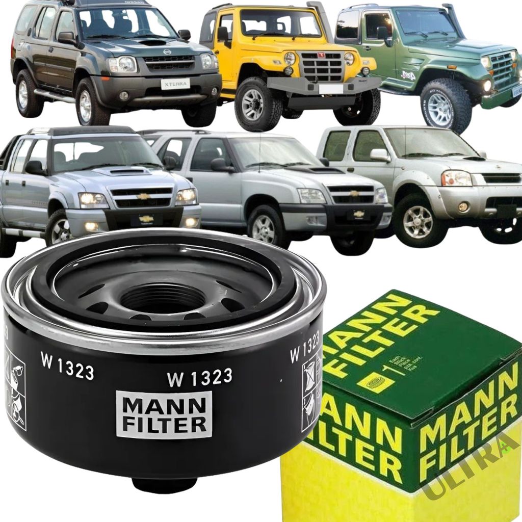 Filtro Óleo MWM 2.8 GM Chevrolet S10 / Blazer – Nissan Frontier / X-Terra – Troller T4 (Mann W1323/1)