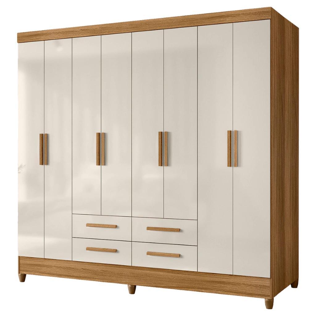 Guarda Roupas Casal 8 Portas 4 Gavetas Montana Guarda Roupas Casal 8 Portas 4 Gavetas Montana