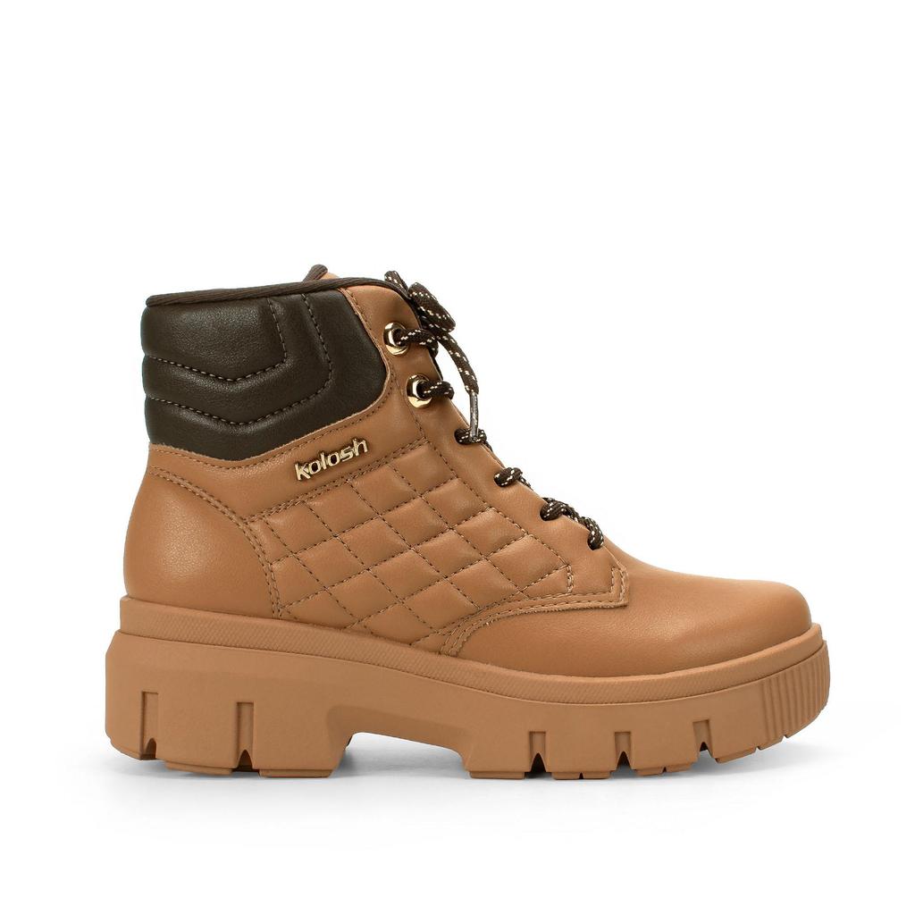 Bota Coturno Kolosh de Cano Curto Feminino C3377 Bota Coturno Kolosh de Cano Curto Feminino C3377