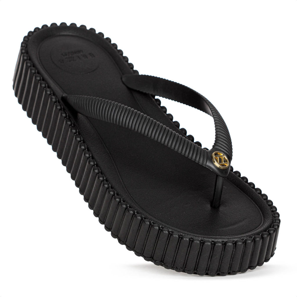 Sandália Brizza Arezzo Flatform Flip Flop Bali Preto – Feminino Sandália Brizza Arezzo Flatform Flip Flop Bali Preto – Feminino