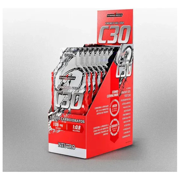 Energy Gel VO2 C30 Display 10x45g Neutro Integralmedica