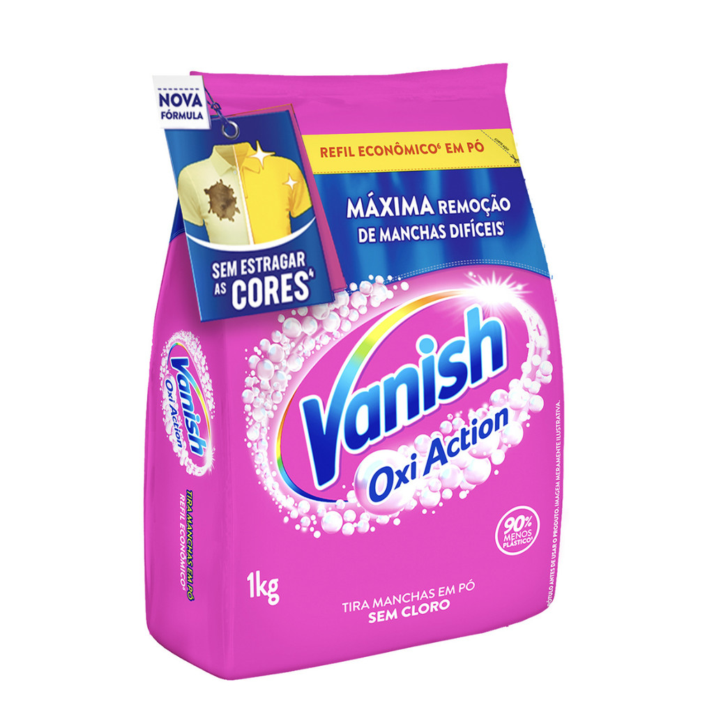 Kit com 3 Vanish Oxi Action Multi Power em Pó Refil 1Kg Kit com 3 Vanish Oxi Action Multi Power em Pó Refil 1Kg