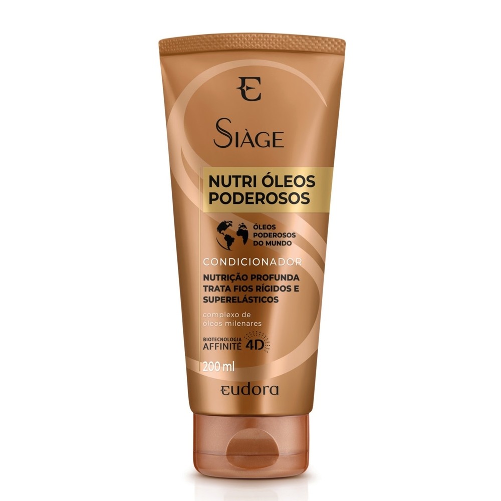 Eudora Siàge Nutri Óleos Poderosos Condicionador 200ml Eudora Siàge Nutri Óleos Poderosos Condicionador 200ml