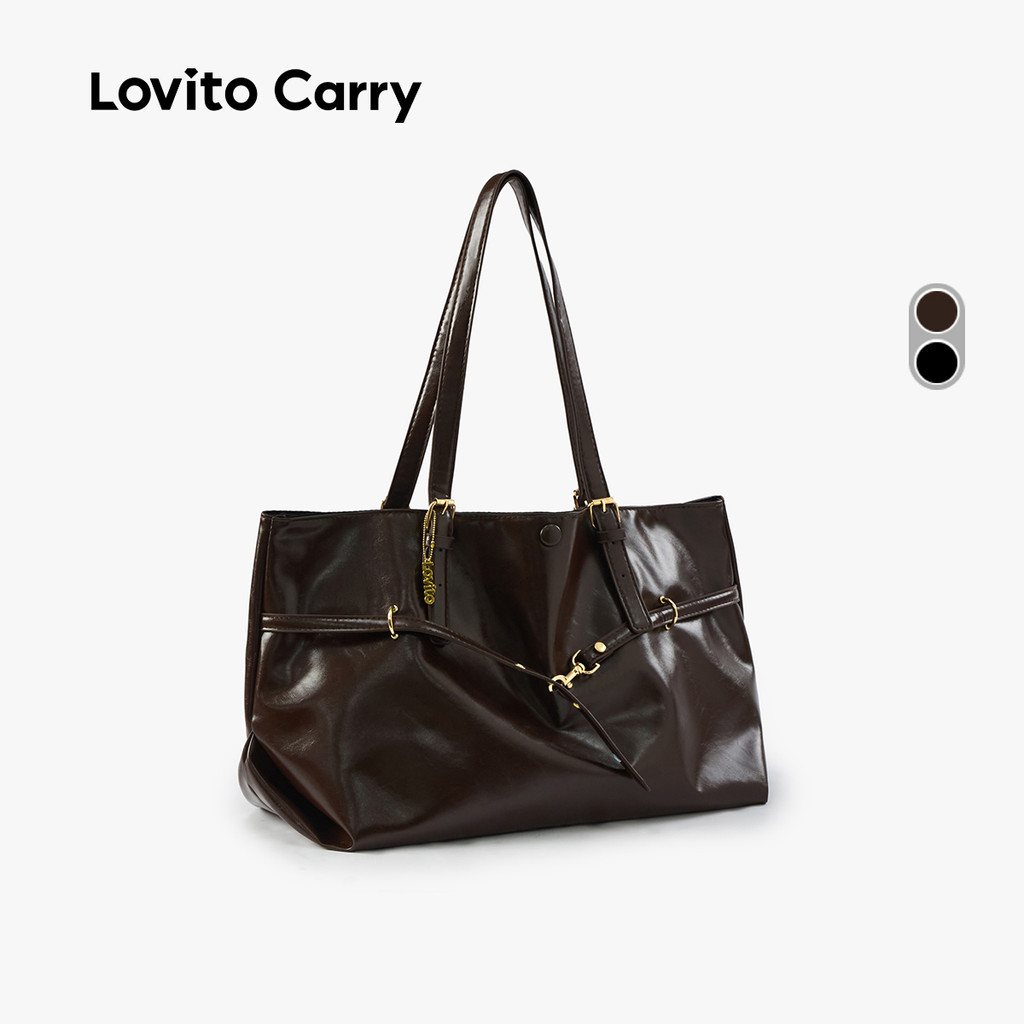 (Lovito Carry) Bolsa Tote Feminina Casual De Grande Capacidade LR30E037 (Lovito Carry) Bolsa Tote Feminina Casual De Grande Capacidade LR30E037