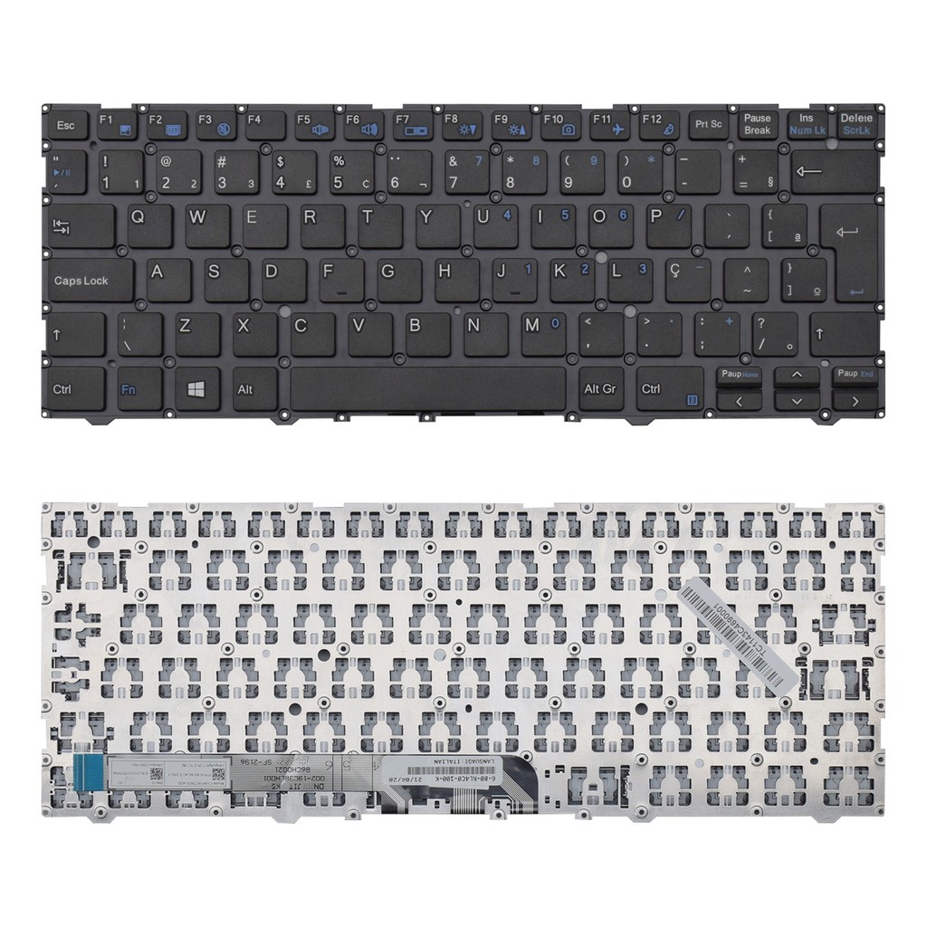 Teclado para Notebook Positivo Master N4340 Teclado para Notebook Positivo Master N4340