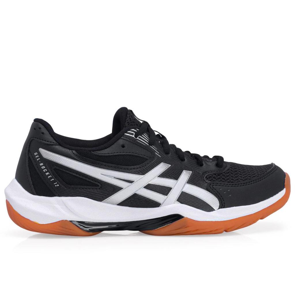Tênis Asics Gel Rocket 12 Preto e Branco Tênis Asics Gel Rocket 12 Preto e Branco