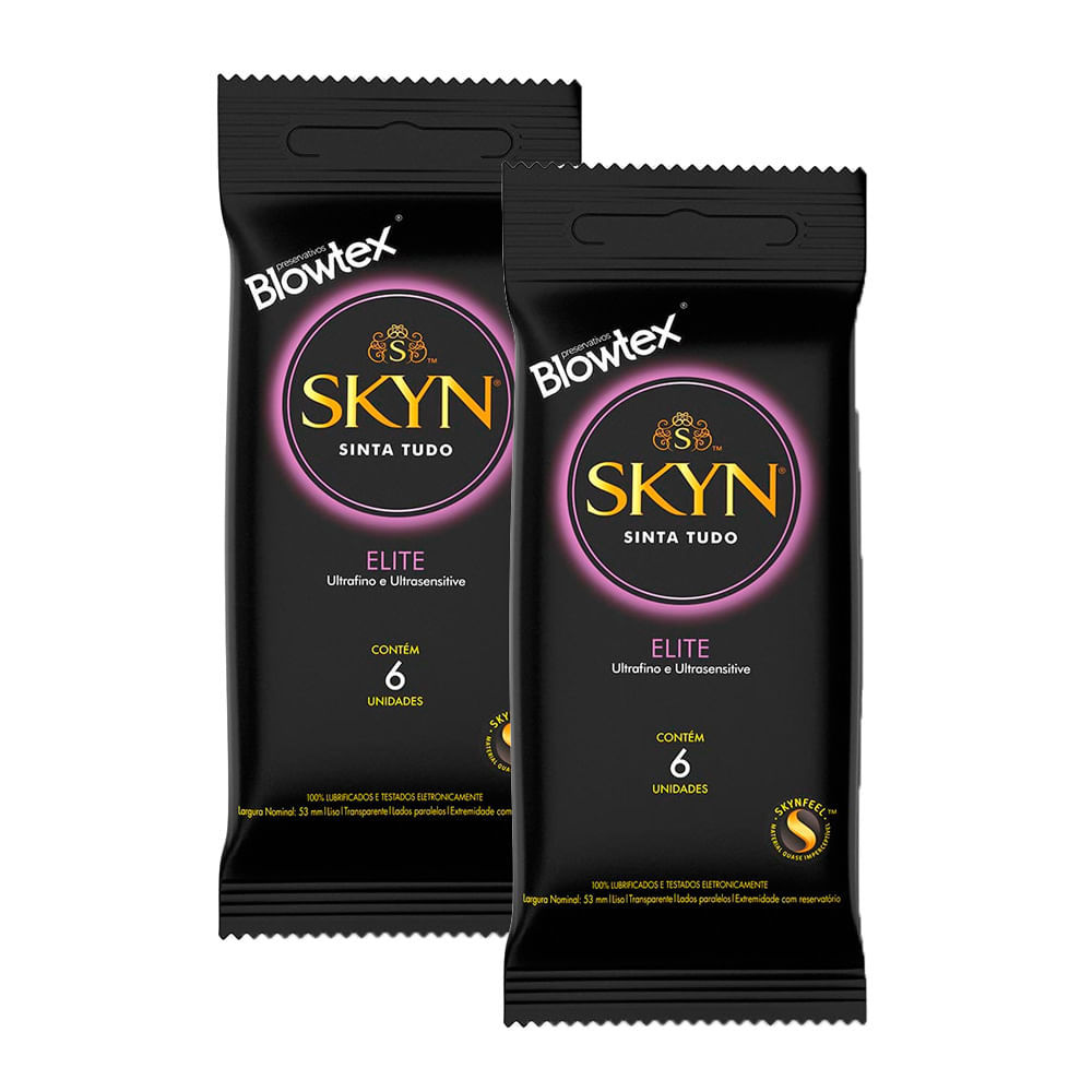 Kit 2 Preservativo Blowtex Skyn Elite 6 Unidades Kit 2 Preservativo Blowtex Skyn Elite 6 Unidades