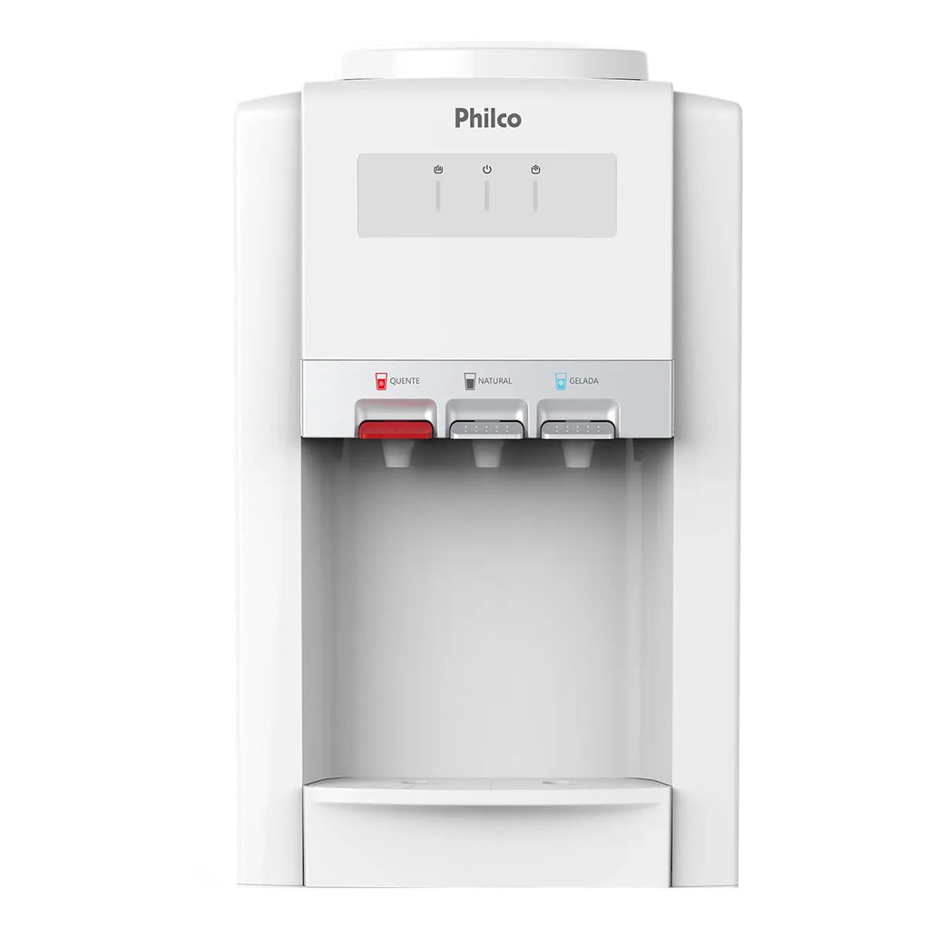 Bebedouro Philco Água Gelada, Natural e Quente com Compressor PBE07CBQF Bebedouro Philco Água Gelada, Natural e Quente com Compressor PBE07CBQF