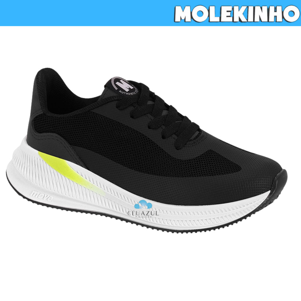 Tênis Infantil Molekinho Move Menino Esportivo Conforto Original Tênis Infantil Molekinho Move Menino Esportivo Conforto Original