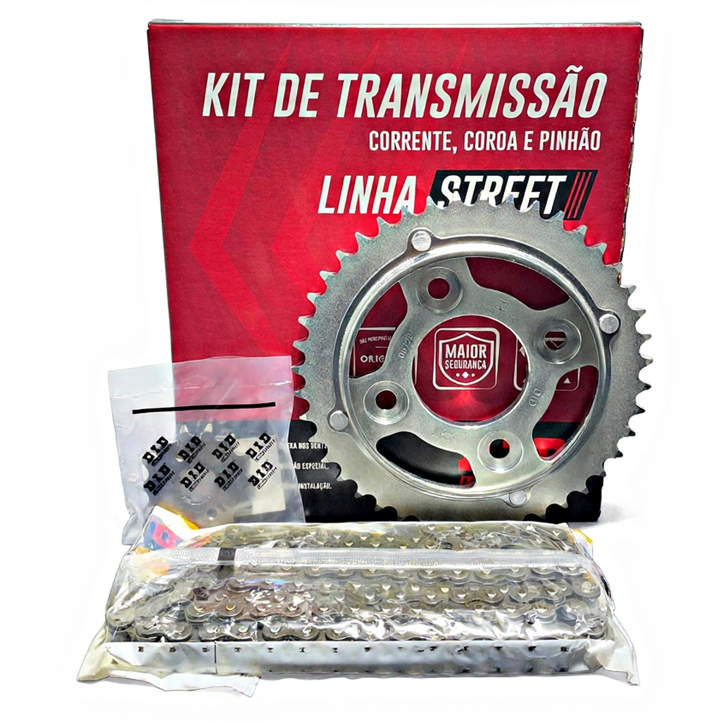 Kit Relação DID Honda Cargo Fan 125 14–18 43/14 428HS 118L Kit Relação DID Honda Cargo Fan 125 14–18 43/14 428HS 118L