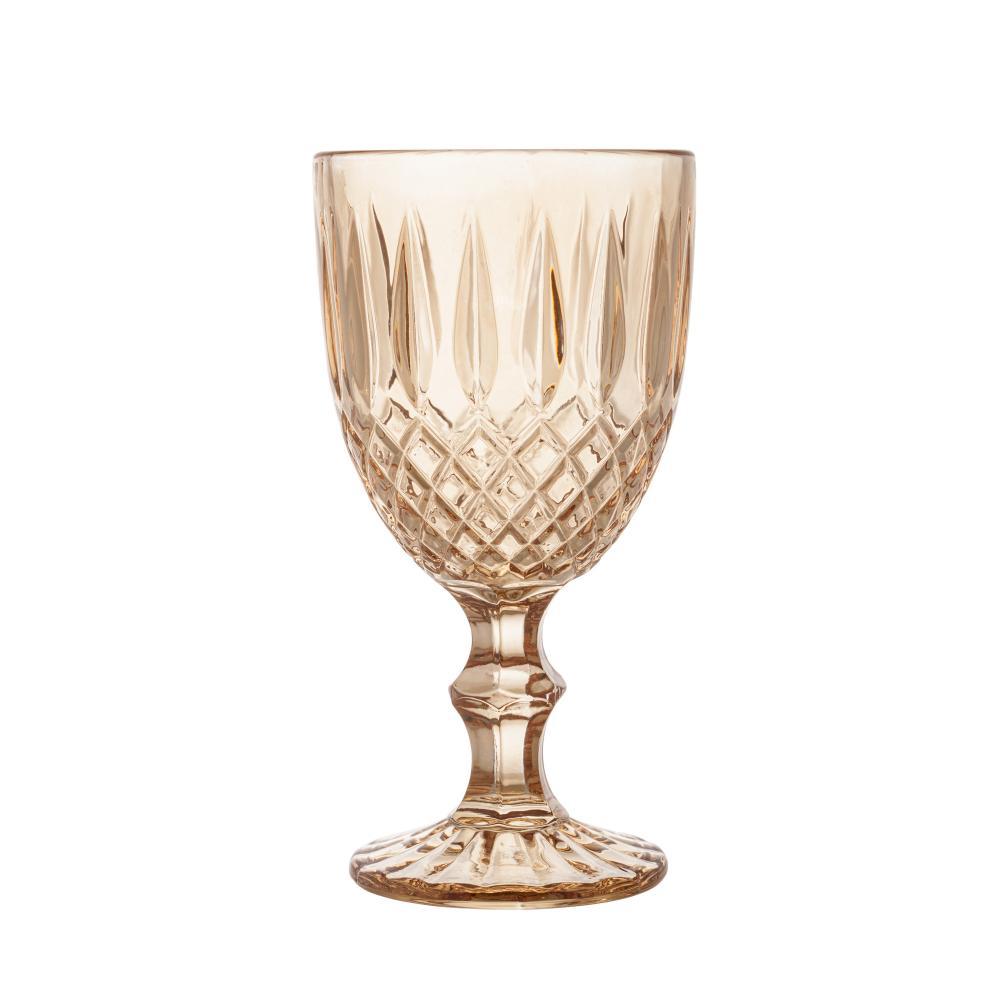 Taça para Água Greek 320ml Âmbar Metalizado Vidro Wolff Taça para Água Greek 320ml Âmbar Metalizado Vidro Wolff