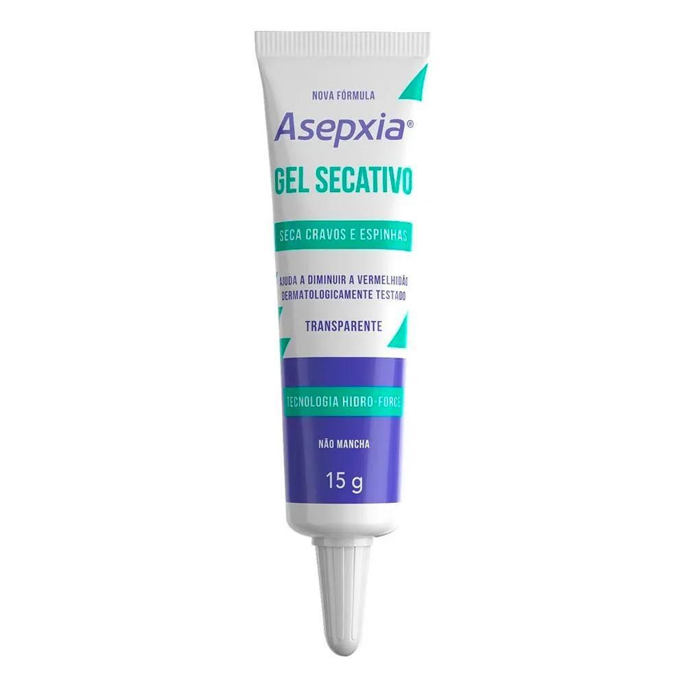 ASEPXIA GEL SECATIVO TRANSPARENTE COM 15G ASEPXIA GEL SECATIVO TRANSPARENTE COM 15G