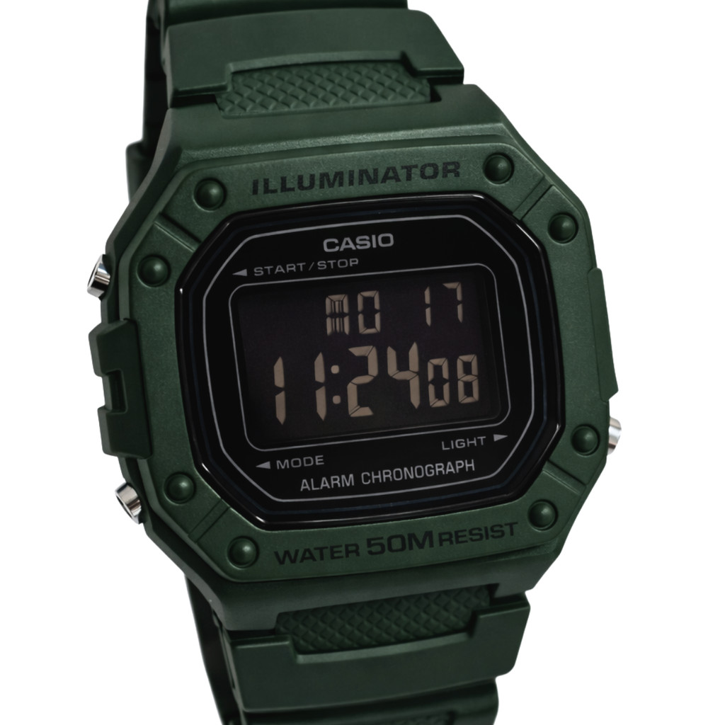 Relógio Casio Digital Esportivo Masculino Verde W-218H-3BVDF Relógio Casio Digital Esportivo Masculino Verde W-218H-3BVDF