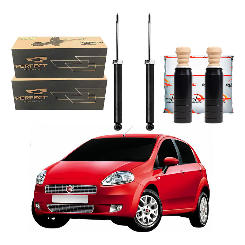 Kit Amortecedor Traseiro Punto 1.4 2007 A 2012 Kit Amortecedor Traseiro Punto 1.4 2007 A 2012