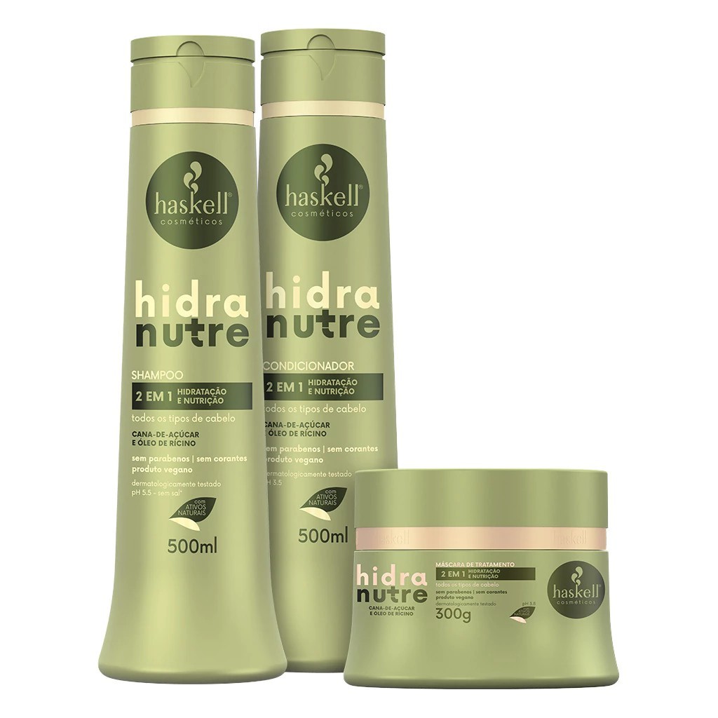 Kit Hidranutre Haskell 500ml/300g (3 itens) Kit Hidranutre Haskell 500ml/300g (3 itens)