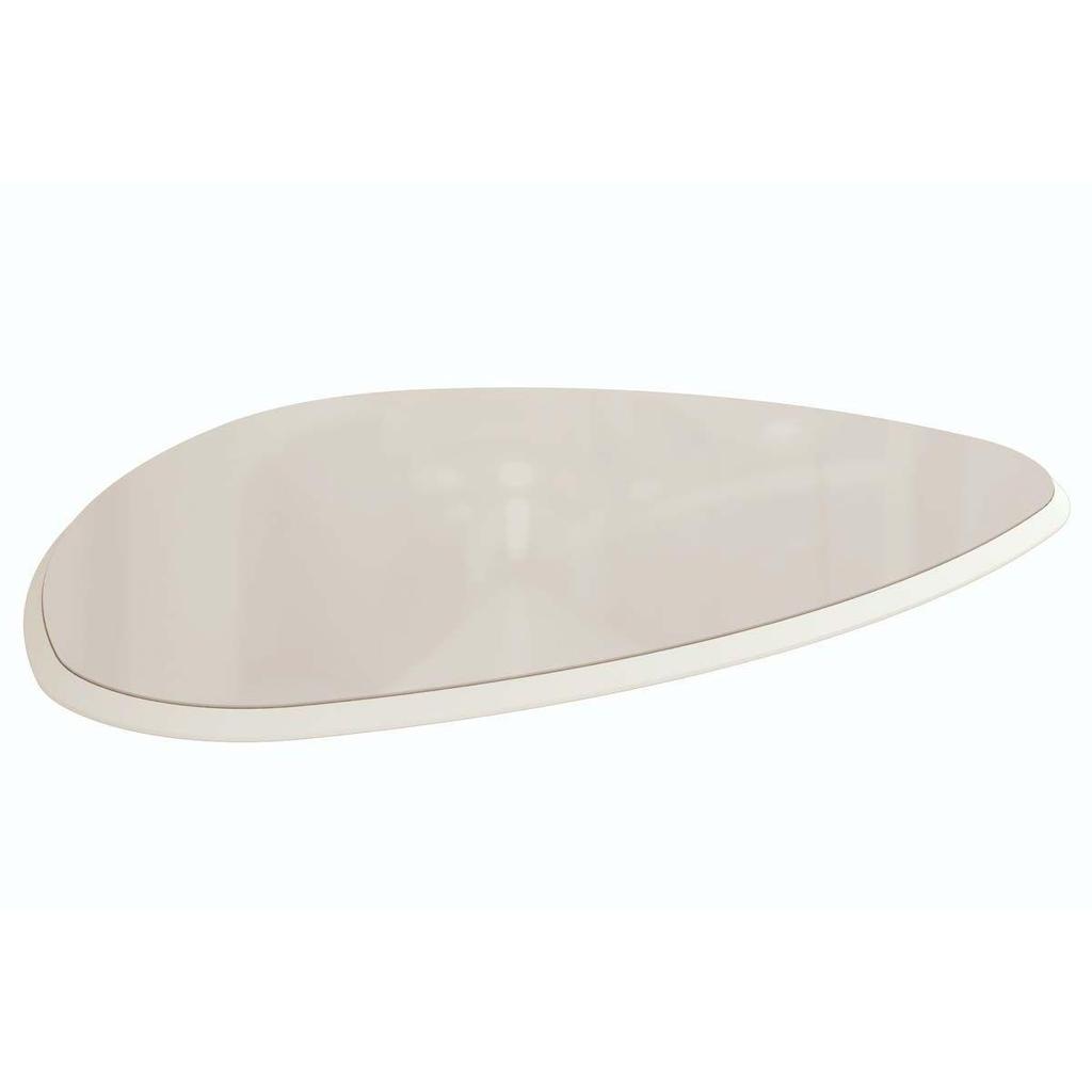 Tampo Mesa Sala de Jantar Madeirado c/ Vidro TA62 Orgânico Jantar/Premium 135x105cm Off White/Off White – Kappesberg Tampo Mesa Sala de Jantar Madeirado c/ Vidro TA62 Orgânico Jantar/Premium 135x105cm Off White/Off White – Kappesberg