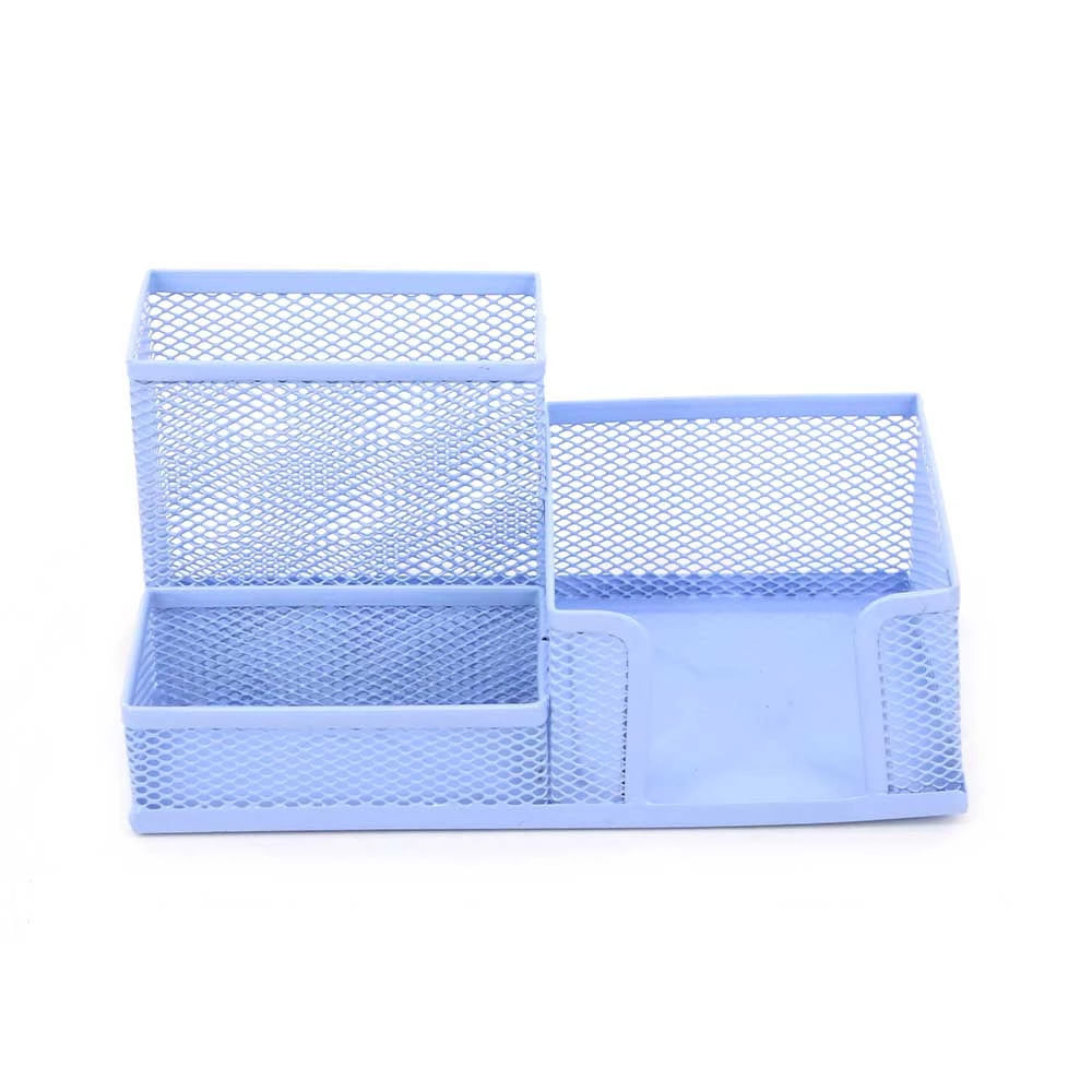 Organizador de Mesa Le Aramado Azul Tamanho Médio 10x20x10cm Organizador de Mesa Le Aramado Azul Tamanho Médio 10x20x10cm