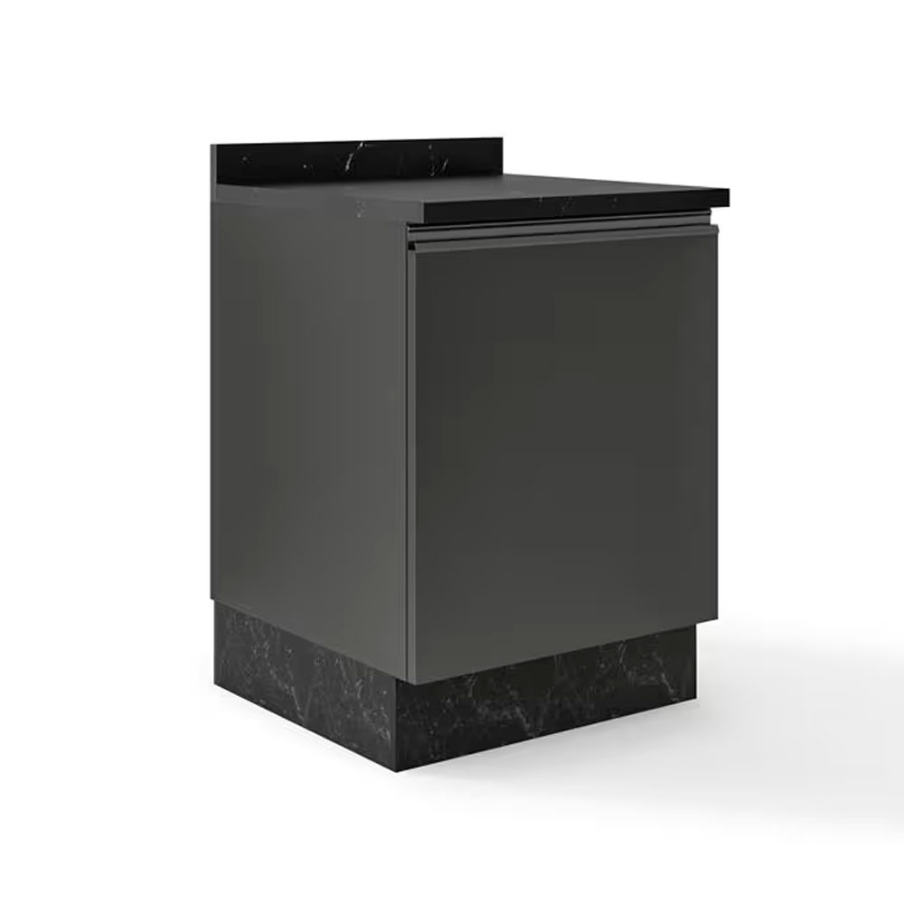 Balcão Línea com 1 Porta e 1 Prateleira 60cm de Largura Bartira Balcão Línea com 1 Porta e 1 Prateleira 60cm de Largura Bartira